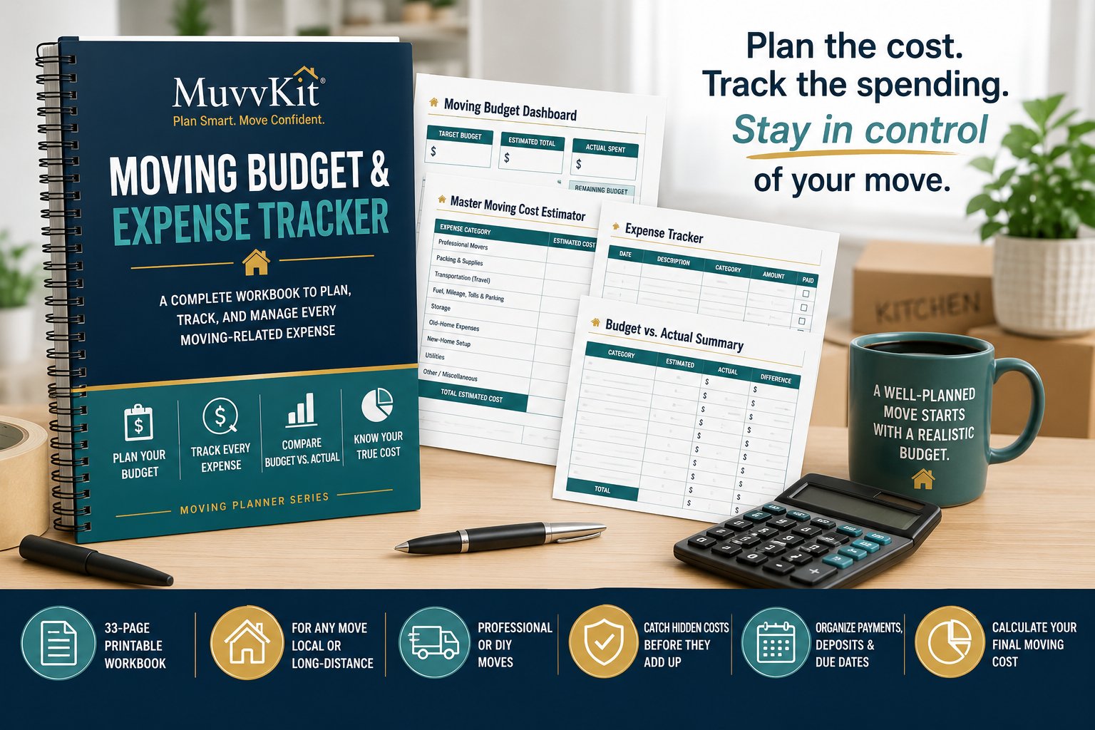 MuvvKit Moving Budget and Expense Tracker